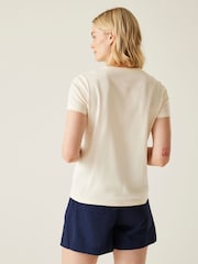 Regatta Cream Womens 100% Cotton Orla Kiely T-Shirt - Image 3 of 8