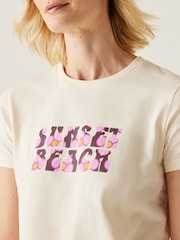 Regatta Cream Womens 100% Cotton Orla Kiely T-Shirt - Image 5 of 8
