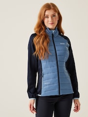 Regatta Blue Womens Clumber V Hybrid Jacket - Image 1 of 8