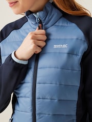 Regatta Blue Womens Clumber V Hybrid Jacket - Image 4 of 8