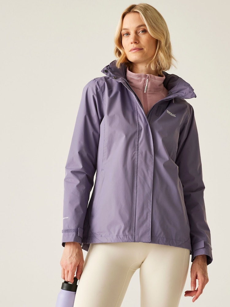Regatta Light Purple Womens Daysha II Waterproof Jacket - Image 1 of 9 Regatta Light Purple Womens Daysha II Waterproof Jacket - Image 1 of 9