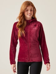 Regatta Red Womens Endra Full Zip Hooded Fleece - Image 1 of 6
