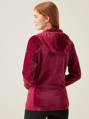 Regatta Red Womens Endra Full Zip Hooded Fleece - Image 2 of 6