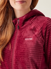 Regatta Red Womens Endra Full Zip Hooded Fleece - Image 4 of 6