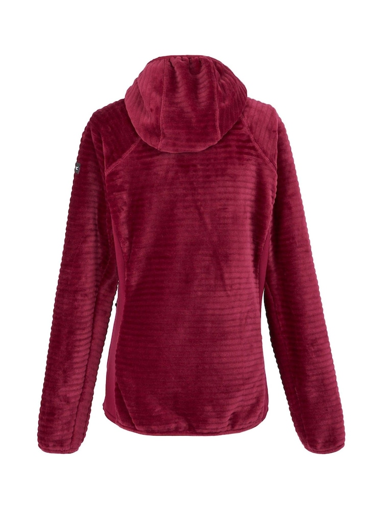 Regatta Red Womens Endra Full Zip Hooded Fleece - Image 6 of 6