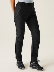 Regatta Black Womens Questra V Walking Trousers - Image 1 of 7