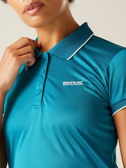Regatta Blue Womens Remex II Active Polo Shirt - Image 4 of 4