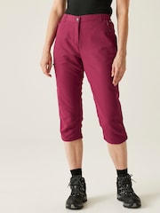 Regatta Purple Womens Chaska Capri III Trousers - Image 1 of 7