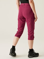 Regatta Purple Womens Chaska Capri III Trousers - Image 3 of 7