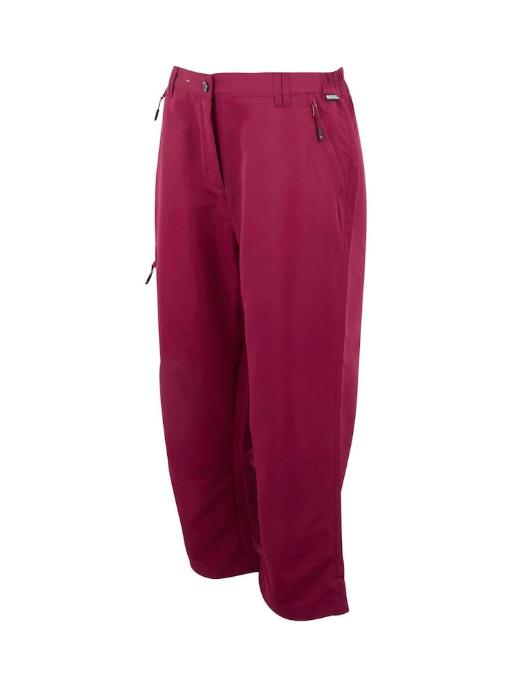 Regatta Purple Womens Chaska Capri III Trousers - Image 7 of 7