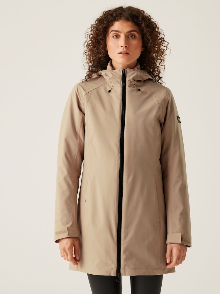 Regatta Cream Womens Denbury V 2-in-1 Waterproof Jacket - Image 1 of 10
