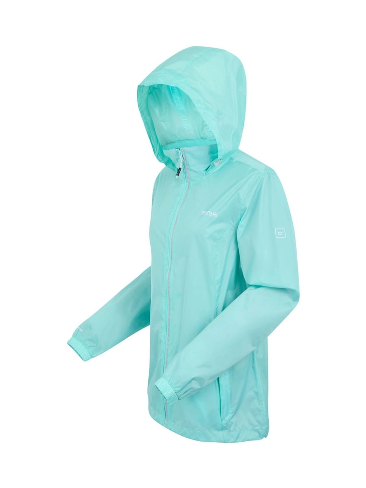 Regatta Blue Womens Corinne IV Waterproof Packaway Jacket - Image 10 of 10