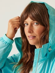 Regatta Blue Womens Corinne IV Waterproof Packaway Jacket - Image 6 of 10