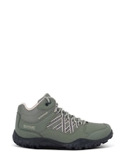 Regatta Green Womens Lady Edgepoint Waterproof Mid Walking Boots - Image 1 of 6