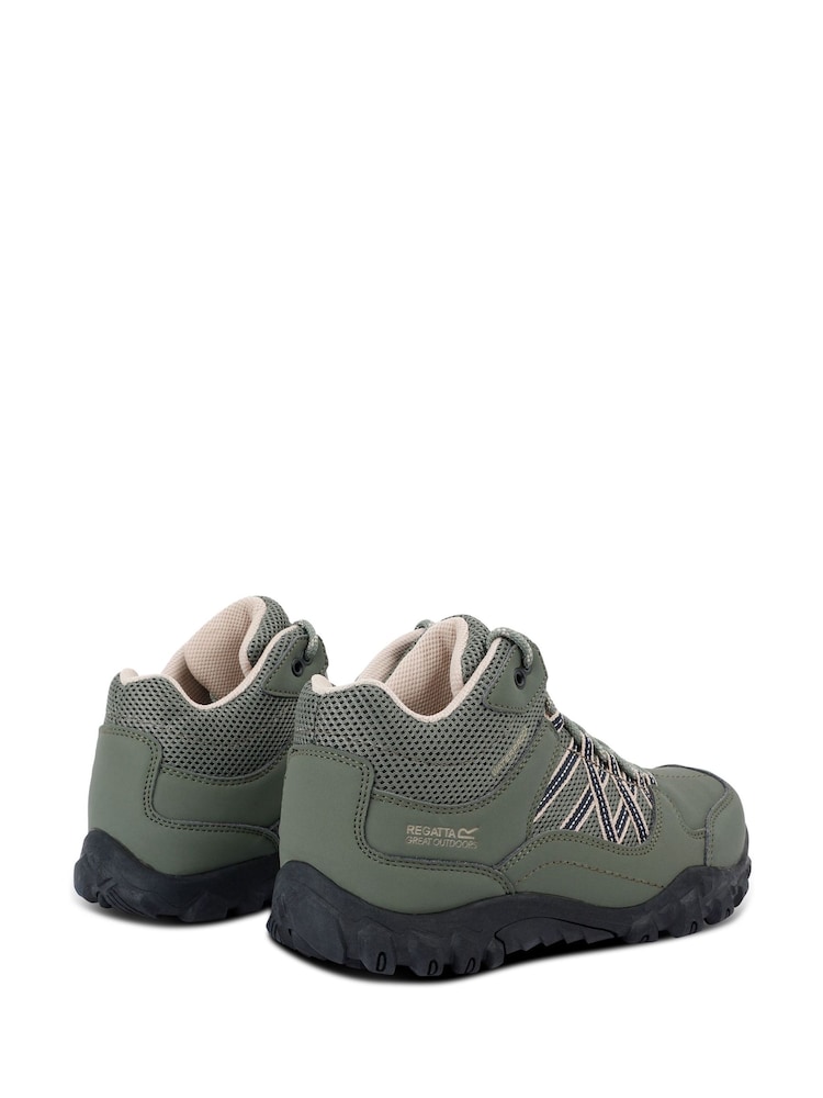 Regatta Green Womens Lady Edgepoint Waterproof Mid Walking Boots - Image 3 of 6