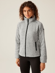 Regatta White Womens Emilide Knit Effect Cosy Fleece - Image 1 of 5