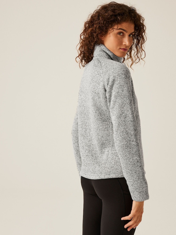 Regatta White Womens Emilide Knit Effect Cosy Fleece - Image 2 of 5