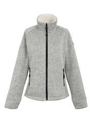 Regatta White Womens Emilide Knit Effect Cosy Fleece - Image 4 of 5