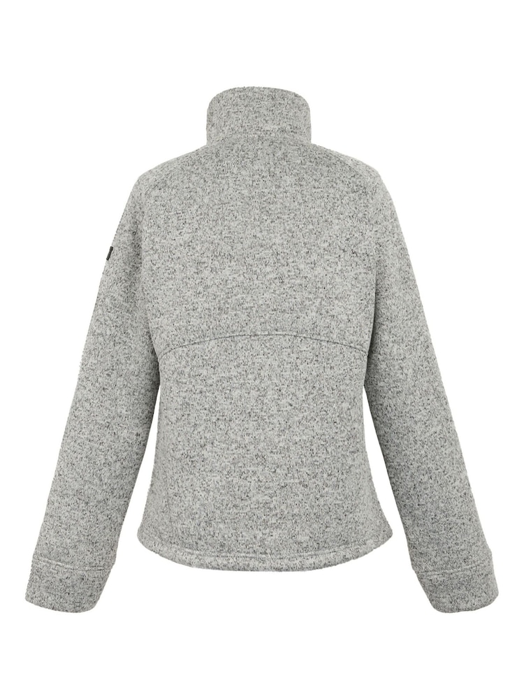 Regatta White Womens Emilide Knit Effect Cosy Fleece - Image 5 of 5