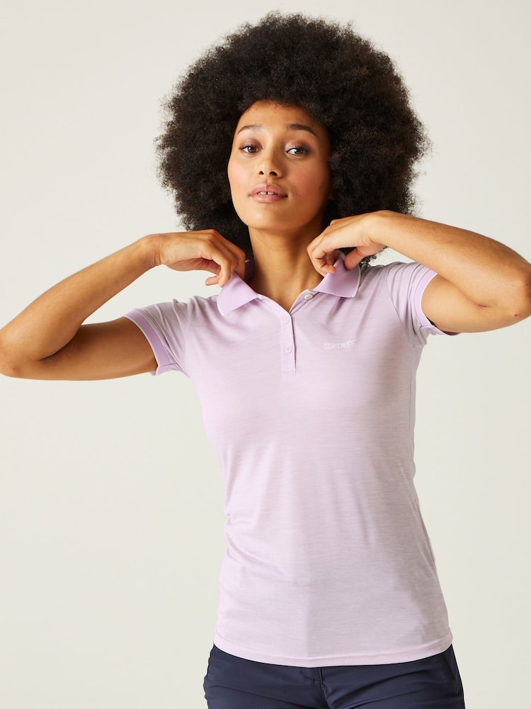 Regatta Light Purple Womens Remex II Active Polo Shirt - Image 1 of 7