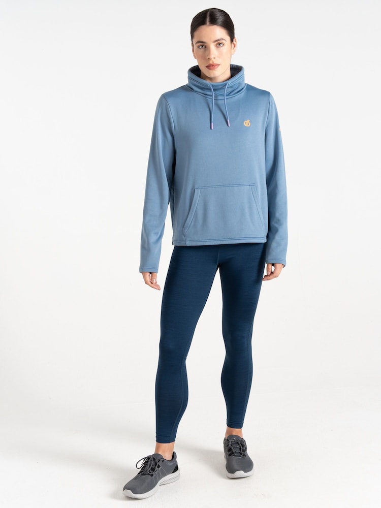 Dare 2b Womens Blue Lexan Overhead Hooded Fleece - Image 2 of 7