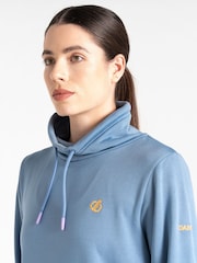 Dare 2b Womens Blue Lexan Overhead Hooded Fleece - Image 4 of 7