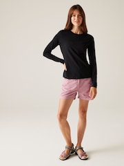 Regatta Pink Womens 100% Cotton Pemma Shorts - Image 3 of 7