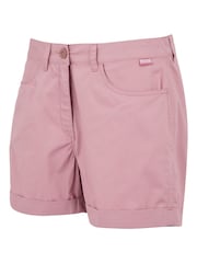 Regatta Pink Womens 100% Cotton Pemma Shorts - Image 7 of 7