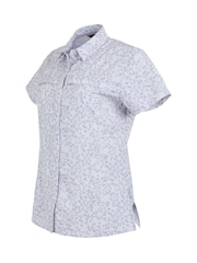 Regatta Purple Womens Travel Packaway Short Sleeve Shirt - Image 7 of 7