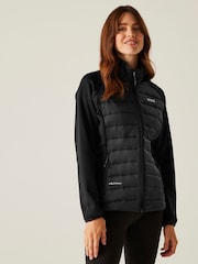 Regatta Black Womens Clumber V Hybrid Jacket - Image 1 of 7