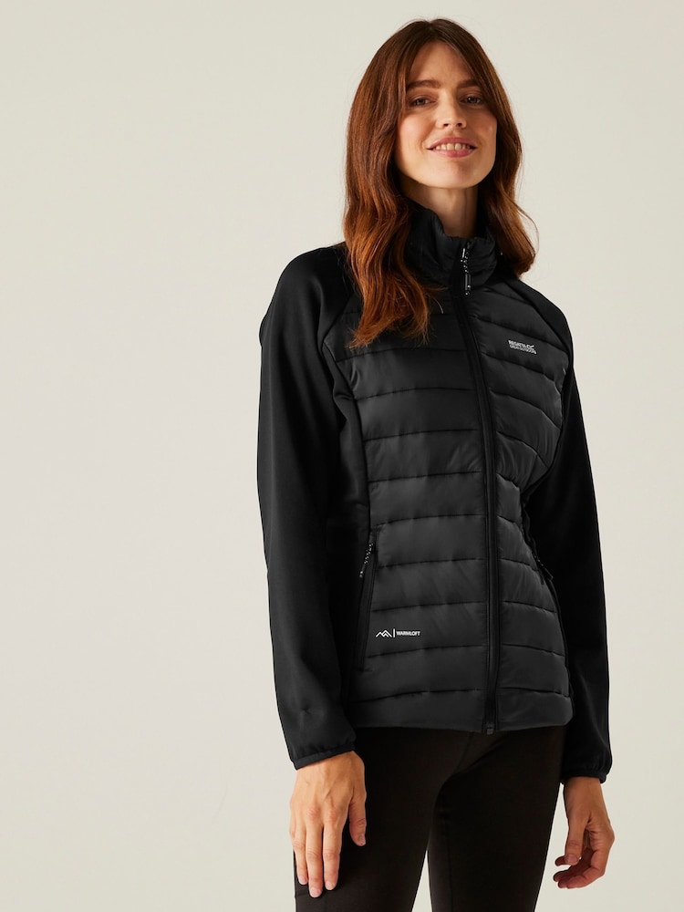 Regatta Black Womens Clumber V Hybrid Jacket - Image 1 of 7