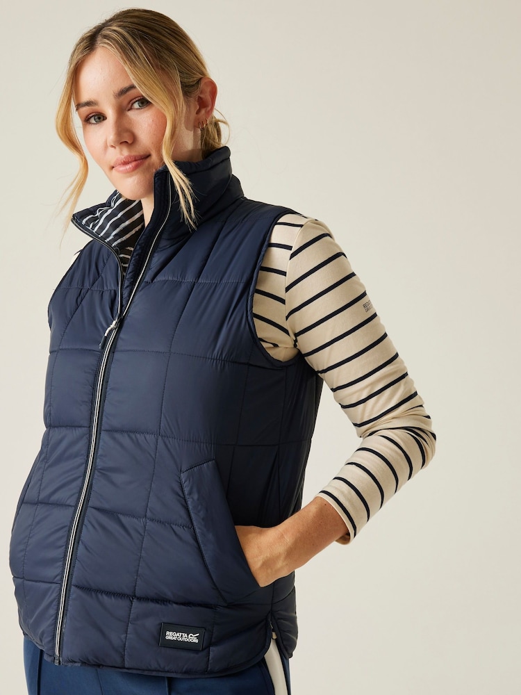 Regatta Blue Womens Courcelle Quitled Body Warmer II - Image 1 of 8
