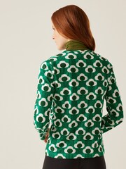 Regatta Green Womens 100% Cotton Orla Kiely Winter T-Shirt - Image 2 of 6