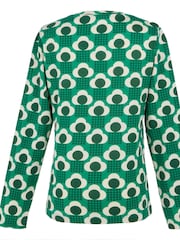 Regatta Green Womens 100% Cotton Orla Kiely Winter T-Shirt - Image 6 of 6