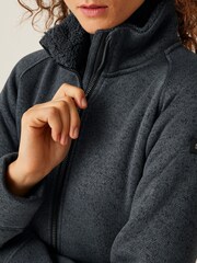 Regatta Grey Womens Emilide Knit Effect Cosy Fleece - Image 4 of 7