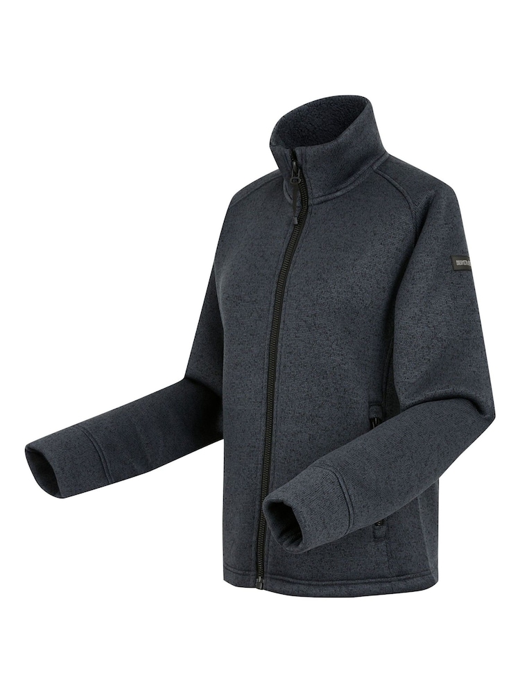 Regatta Grey Womens Emilide Knit Effect Cosy Fleece - Image 7 of 7