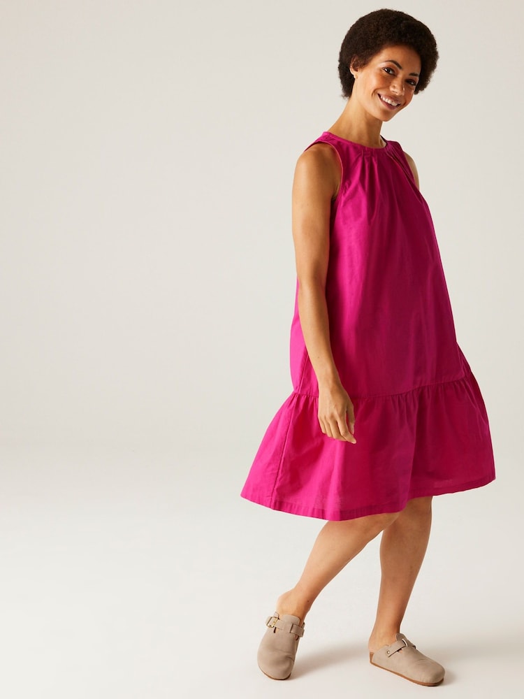 Regatta Pink Womens 100% Cotton Trisa Dress - Image 3 of 7