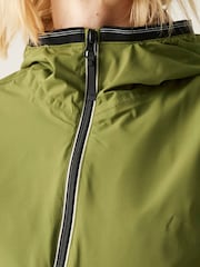 Regatta Green Womens Lioka Longer Length Waterproof Jacket - Image 4 of 9