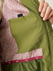 Regatta Green Womens Lioka Longer Length Waterproof Jacket - Image 5 of 9