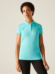 Regatta Blue Womens Remex II Active Polo Shirt - Image 2 of 8
