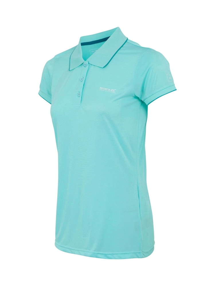 Regatta Blue Womens Remex II Active Polo Shirt - Image 8 of 8