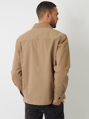 Threadbare Natural 100% Cotton Twill Zip Up Shacket - Image 2 of 4