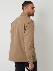 Threadbare Natural 100% Cotton Twill Shacket - Image 2 of 4