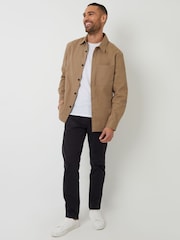 Threadbare Natural 100% Cotton Twill Shacket - Image 3 of 4