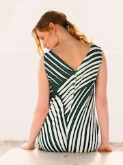 Зеленый - Синее трикотажное платье миди из 100% хлопка Celtic & Co. - Image 2 of 5