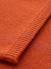 Celtic & Co. Orange Zip Through Knitted Jacket - Image 3 of 5