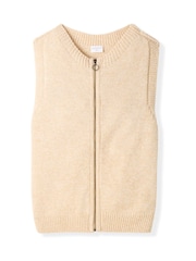 Celtic & Co.Cream Zip Thru Cardigan - Image 4 of 7