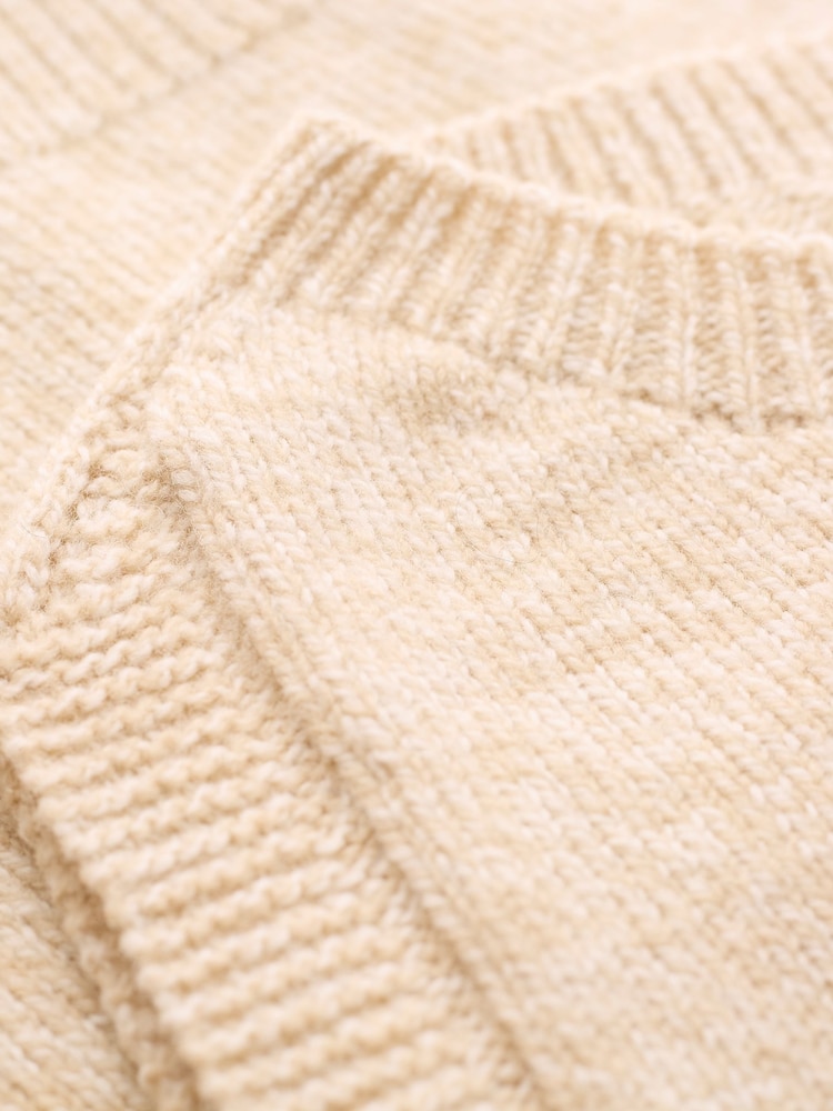 Celtic & Co.Cream Zip Thru Cardigan - Image 5 of 7