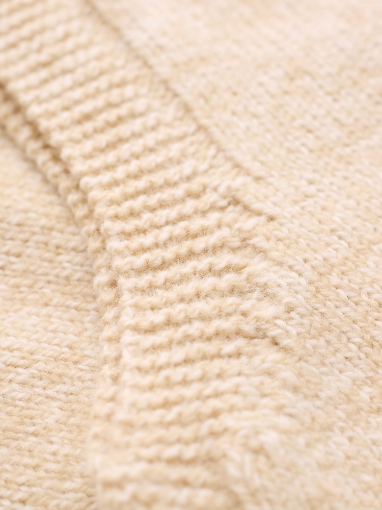 Celtic & Co.Cream Zip Thru Cardigan - Image 6 of 7
