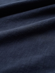 Celtic & Co. Blue Slub Jersey Trim Detail Polo 100% Cotton Top - Imagen 3 de 4